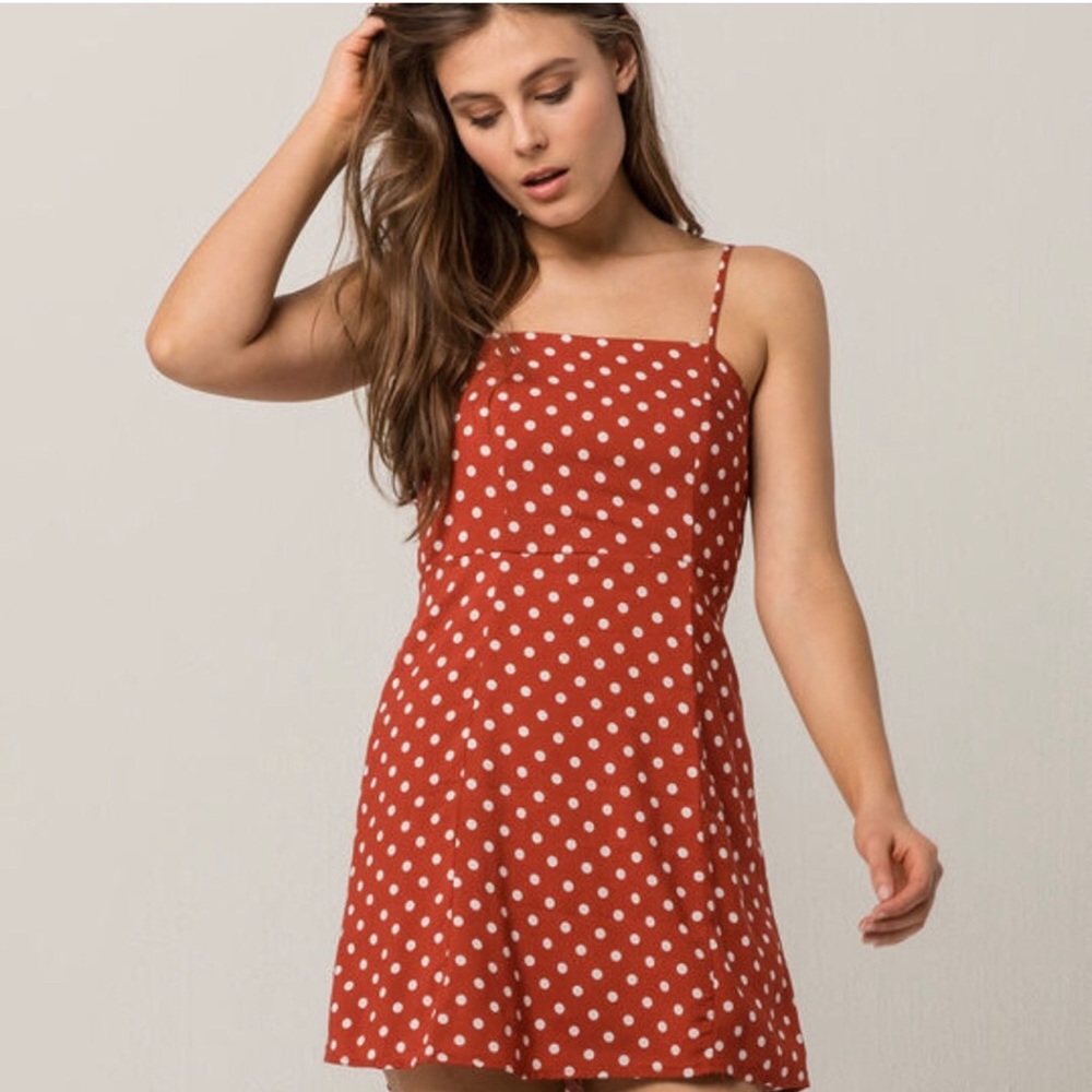 SKY AND SPARROW Polka Dot Structured Dress NWOT